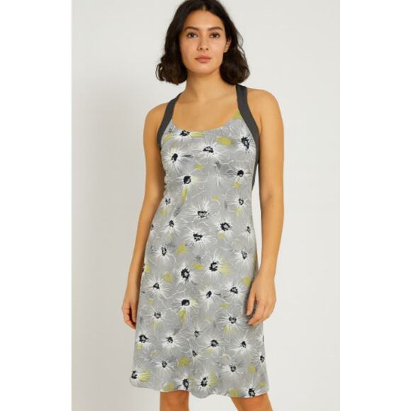 Patagonia SZ XS Morning Glory Dress Seaflower Gray Shelf Bra Sundress - Picture 1 of 7